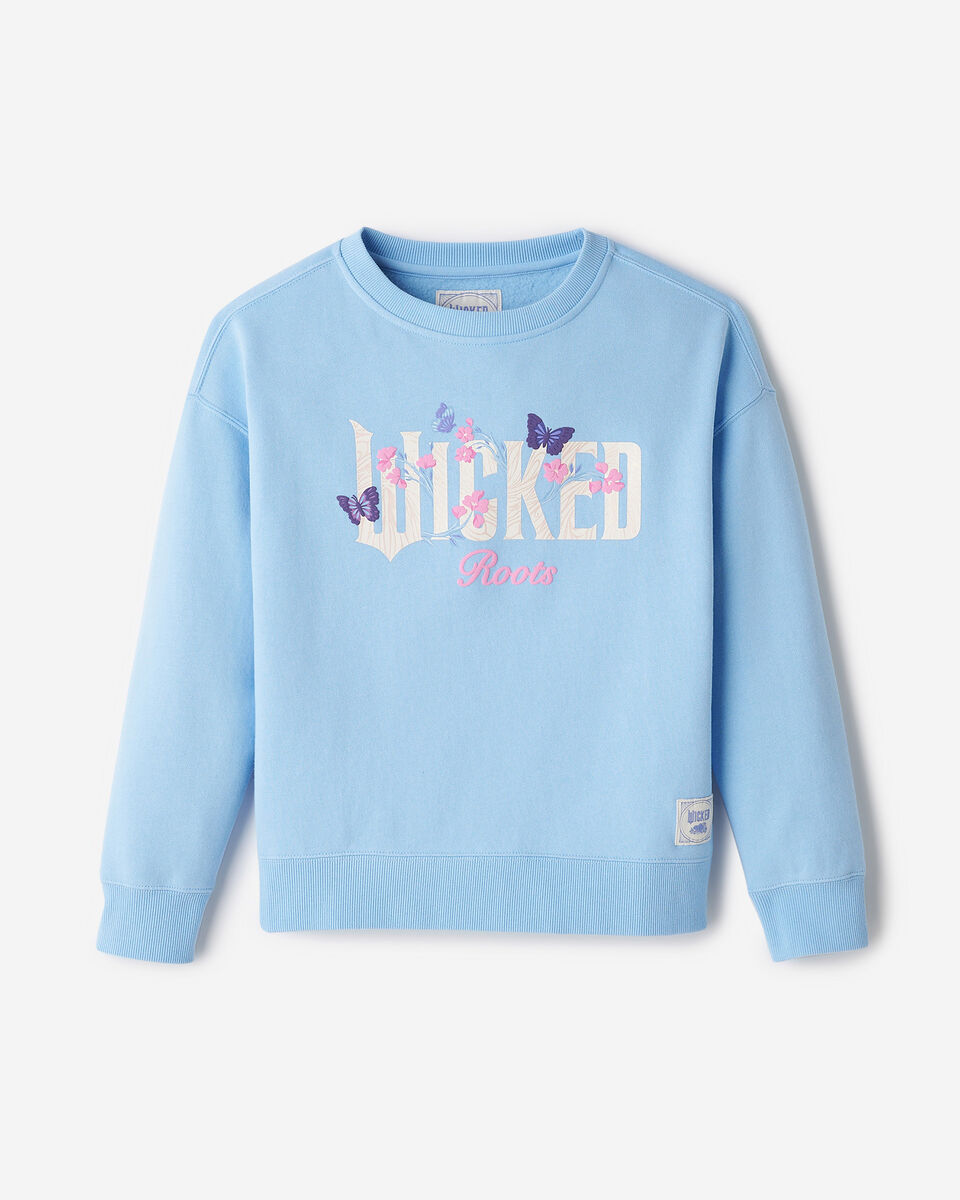 Kids Roots X Wicked Floral Crew Sweatshirt