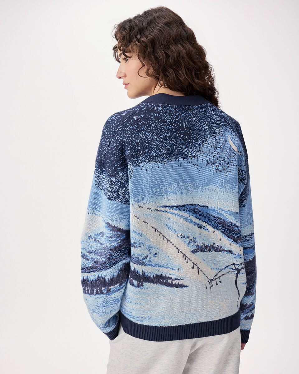 Landscape Intarsia Cardigan