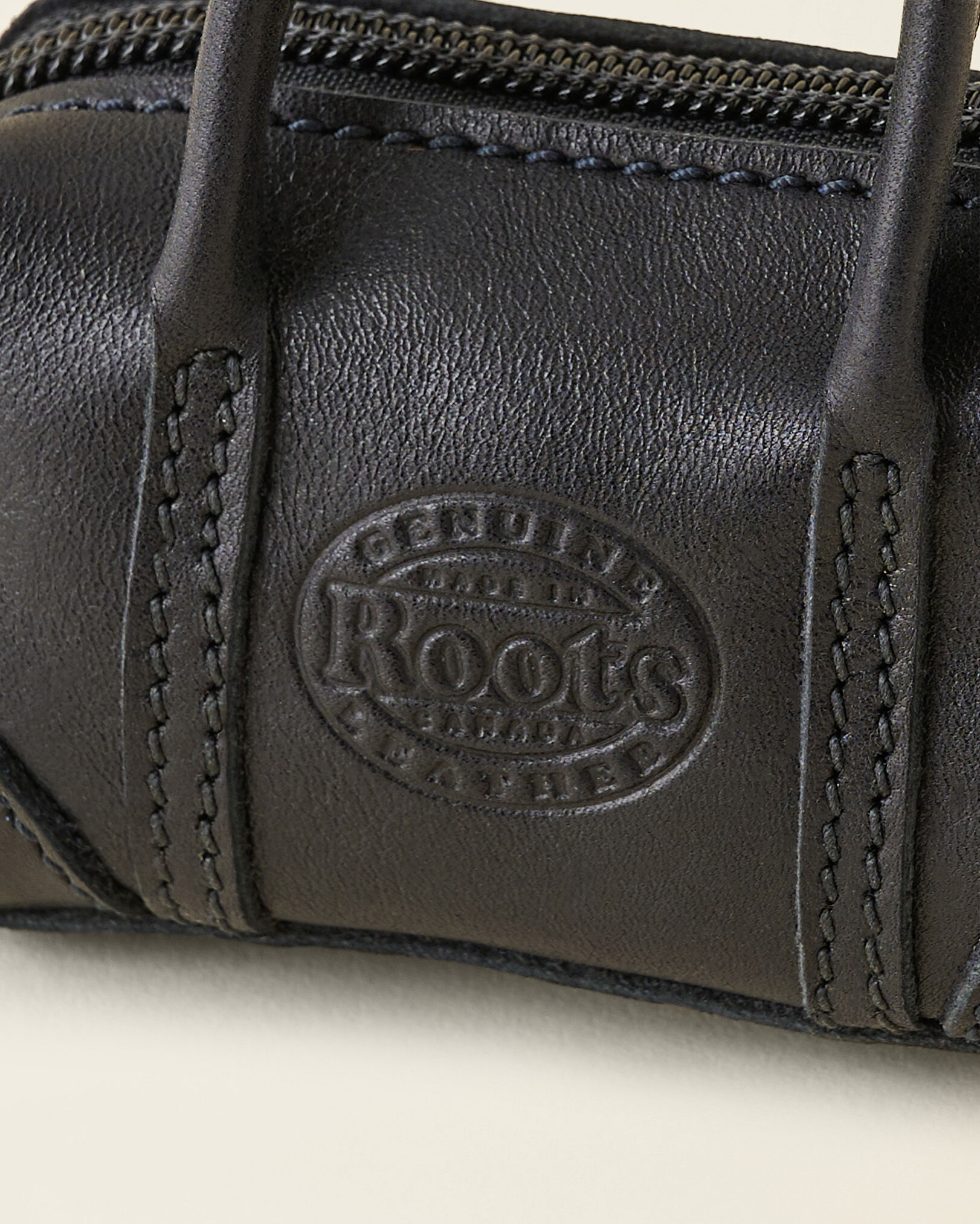 Upcycle Banff Bag Charm Leather Accessories Roots