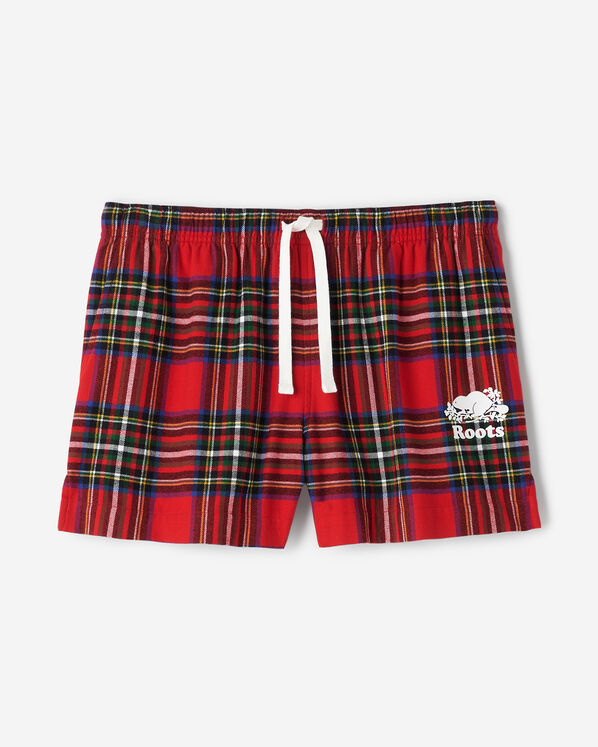Short de pyjama &agrave; carreaux pour femme