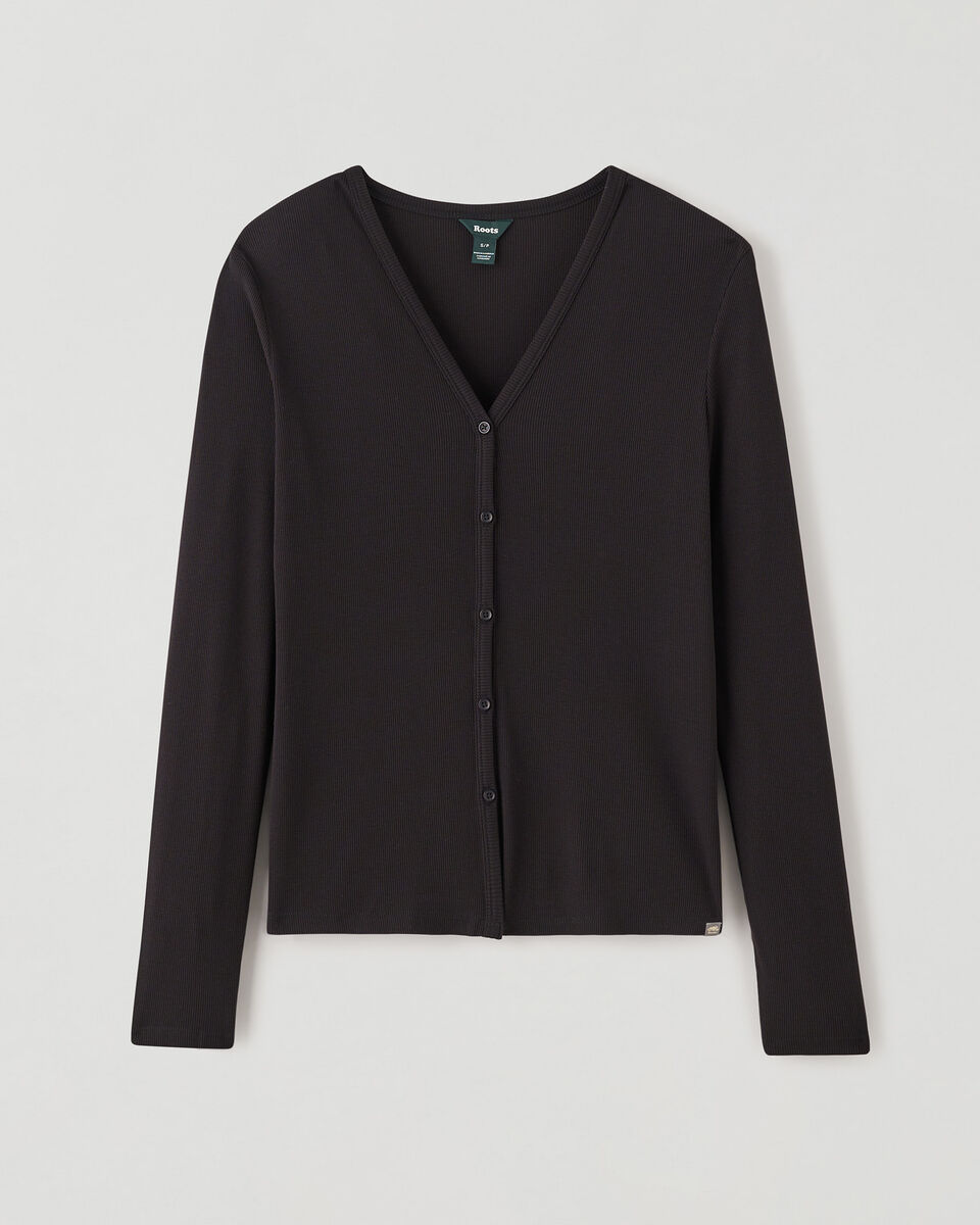 Cardigan en tricot côtelé
