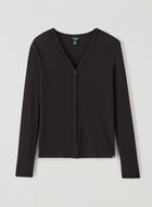 Cardigan en tricot côtelé