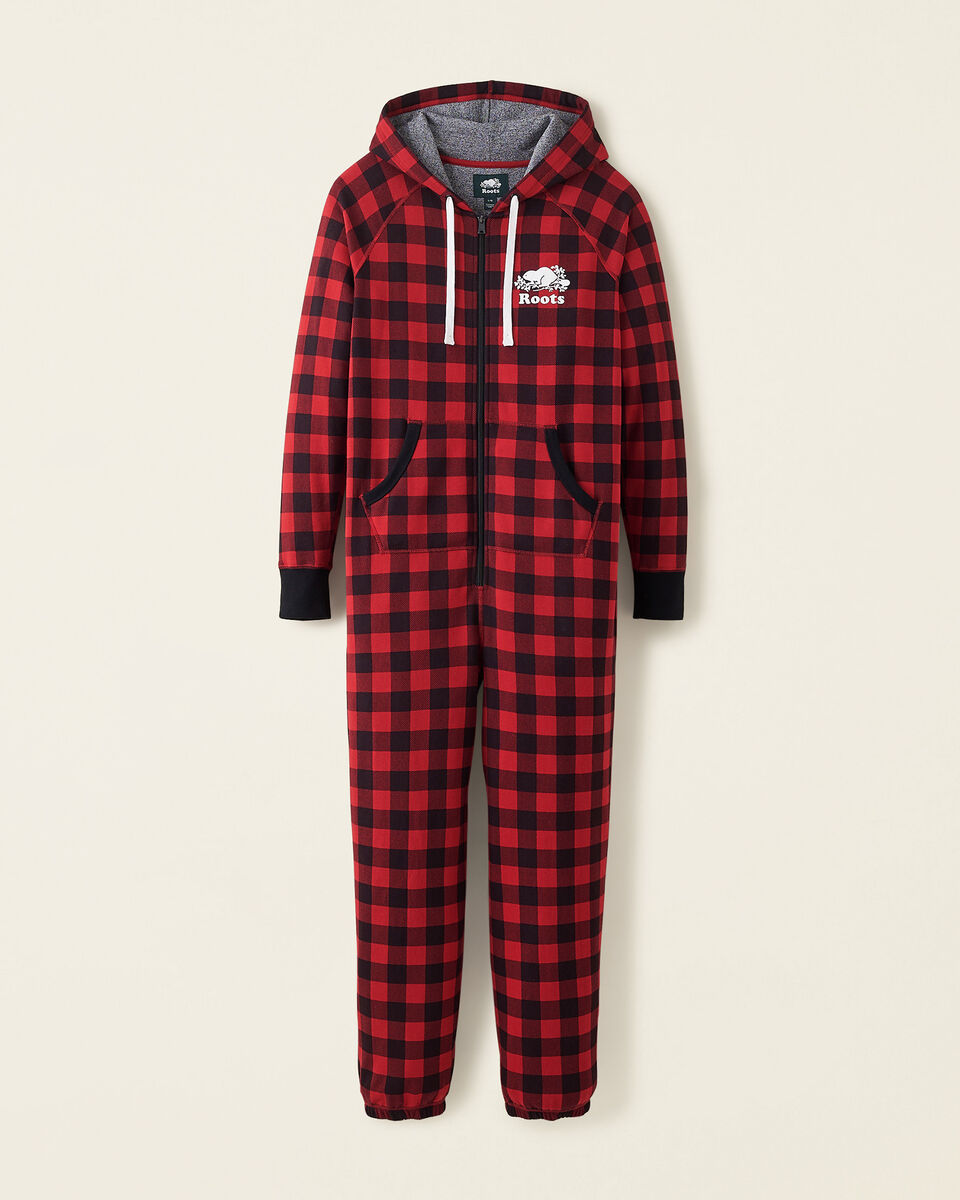 Womens Roots Park Plaid Onesie