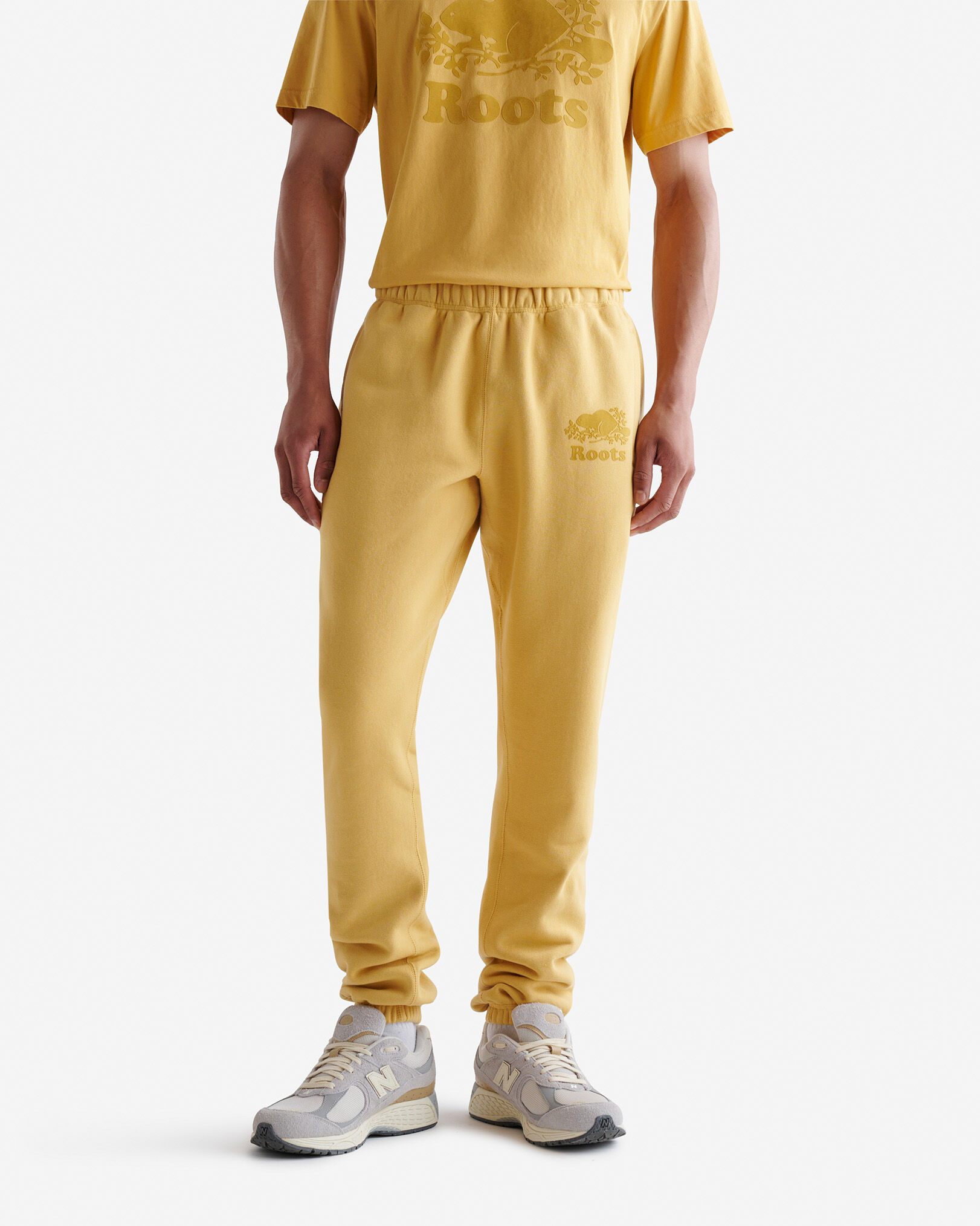 Blue and yellow sweatpants clearance