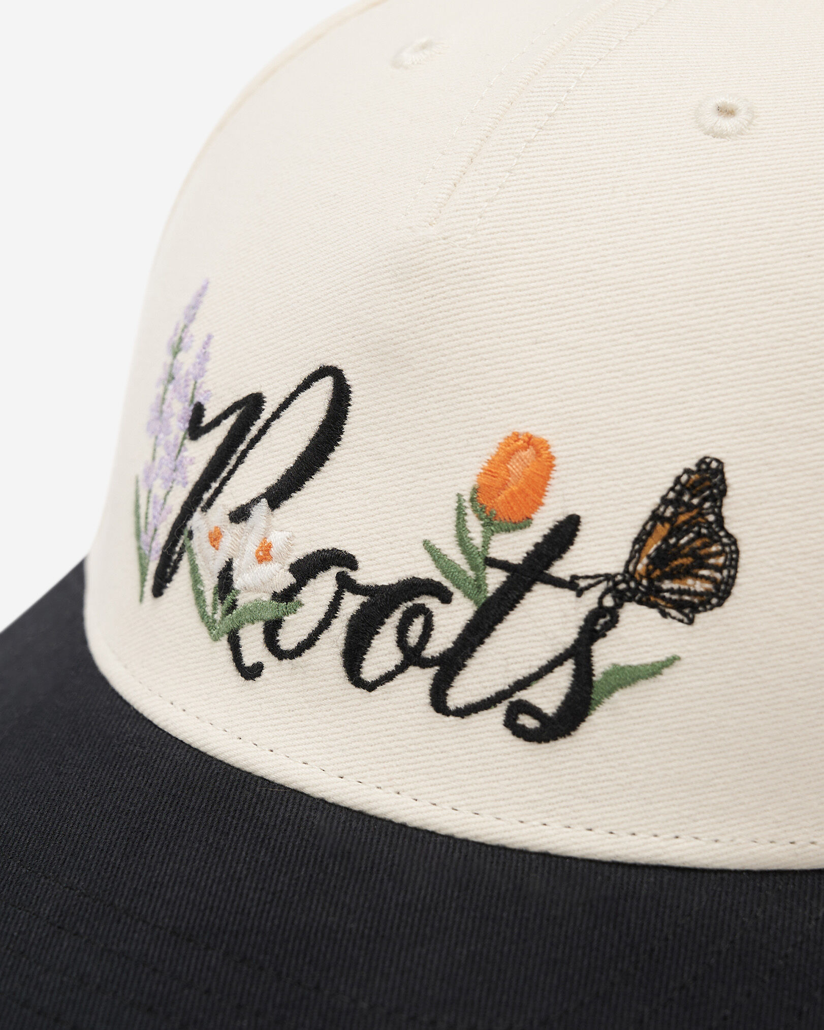 Floral Embroidery Baseball Cap