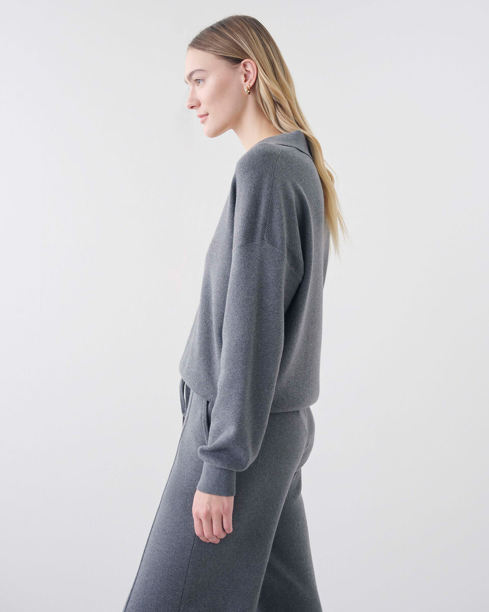 Luxe Lounge Polo Sweater
