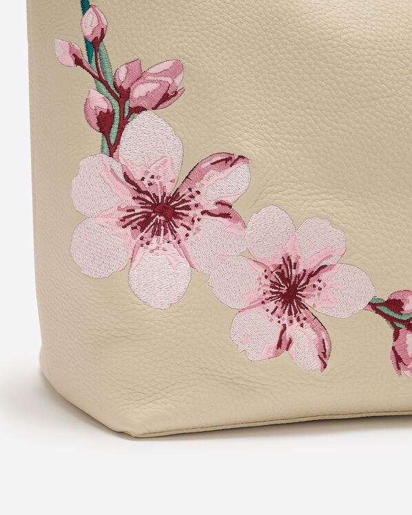 Floral Carryall Tote Cloud