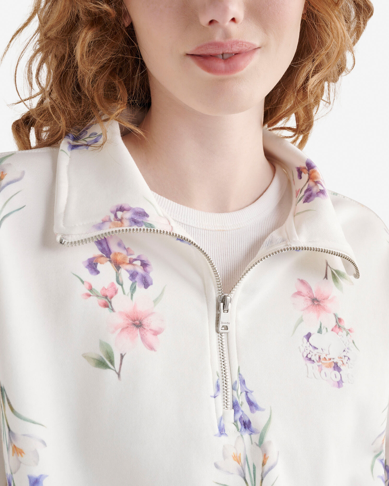 Cooper Floral Half Zip Stein
