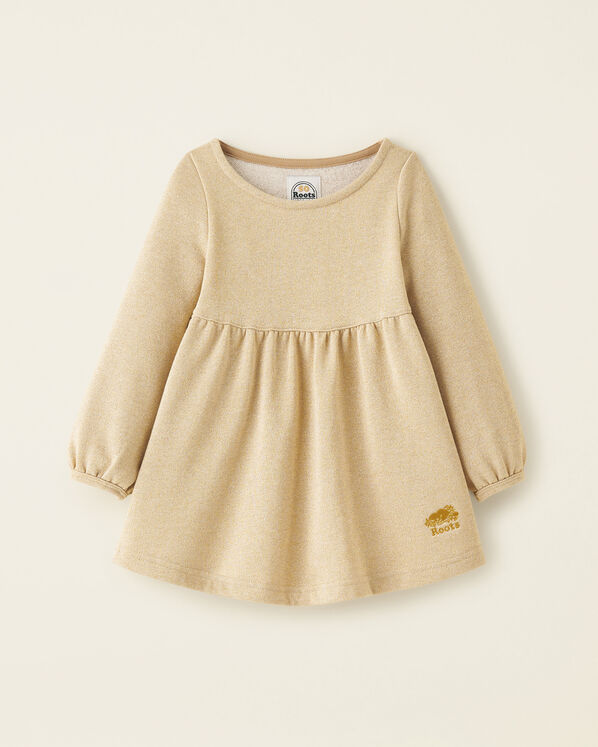 Toddler Girls Gold Sparkle Dress
