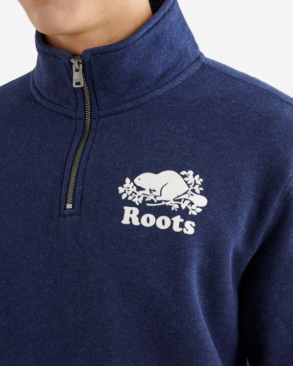 Chandail &agrave; col &agrave; demi-glissi&egrave;re original en coton bio