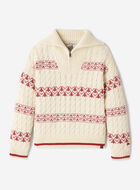 Kids Cabin Striped Quarter Zip Sweater