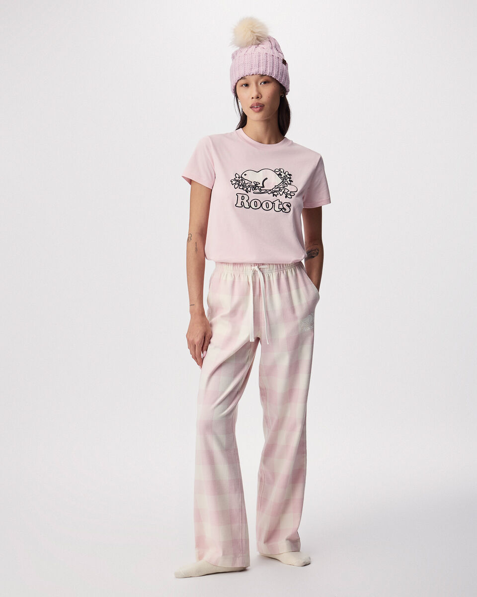 T-shirt Cooper &agrave; carreaux pour femme