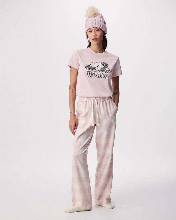 T-shirt Cooper &agrave; carreaux pour femme