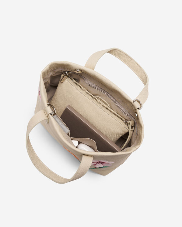 Floral Small Carryall Cloud