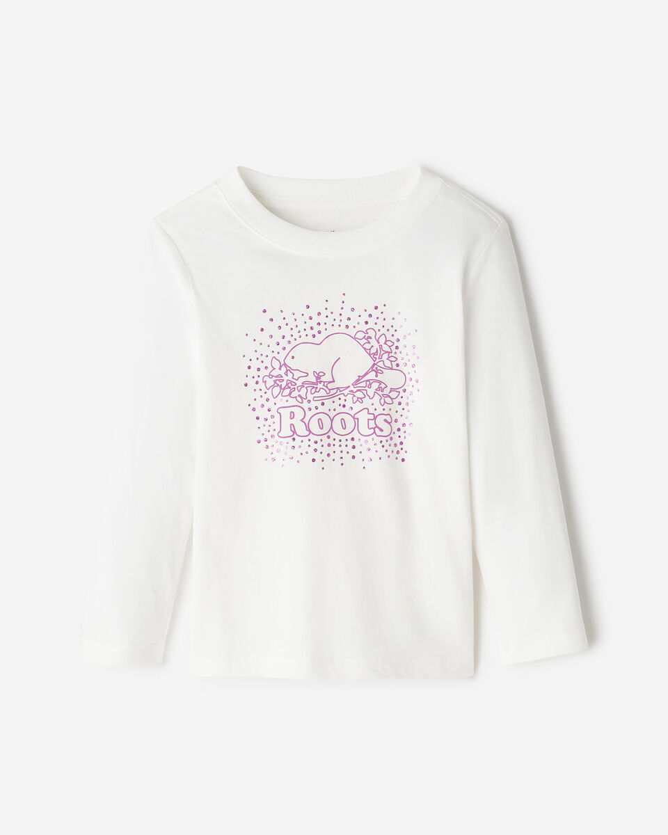 Toddler Cooper Glitter Long Sleeve T-Shirt