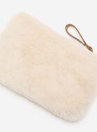 Shearling Medium Zip Pouch
