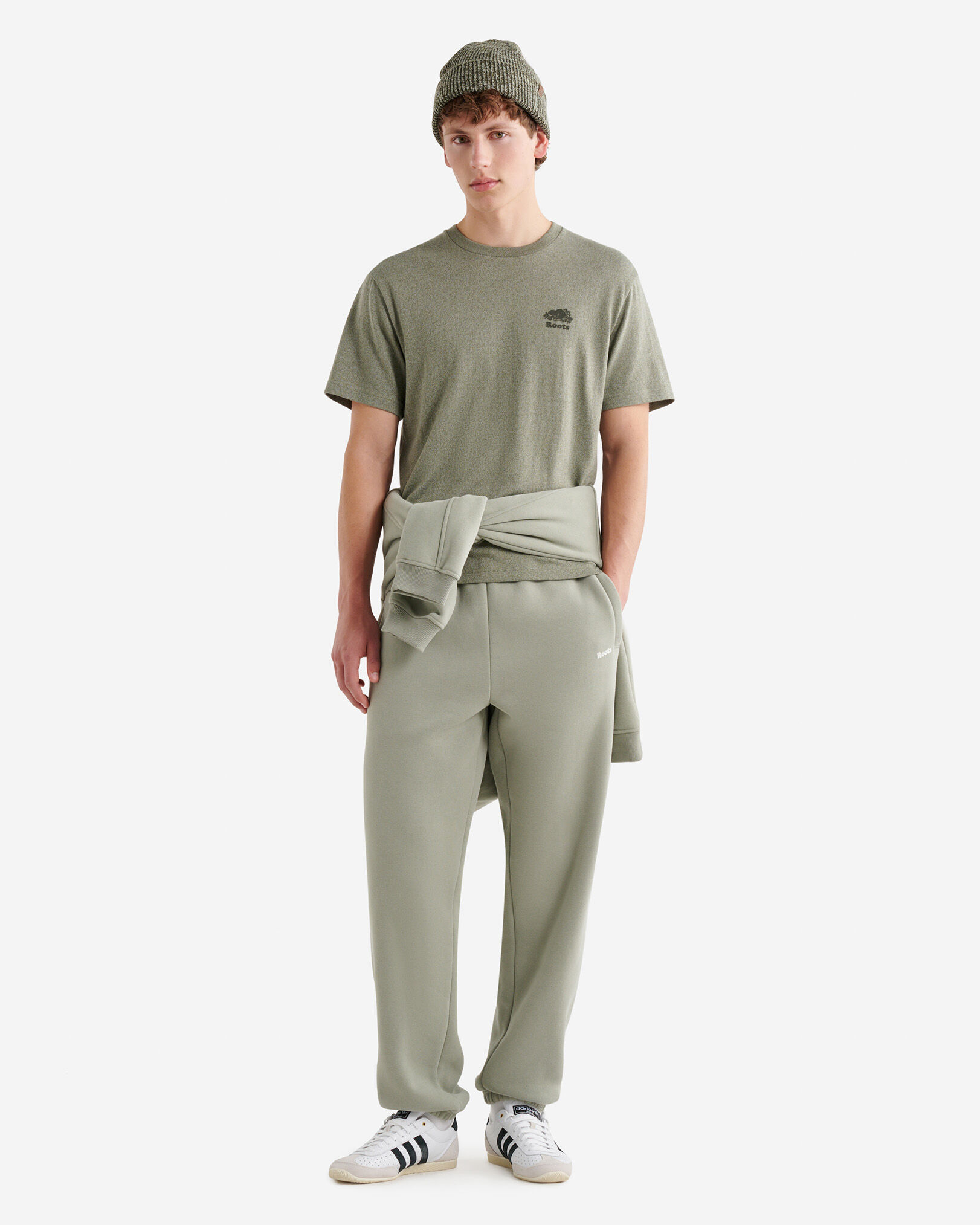 T-shirt poivré en coton bio pour hommes