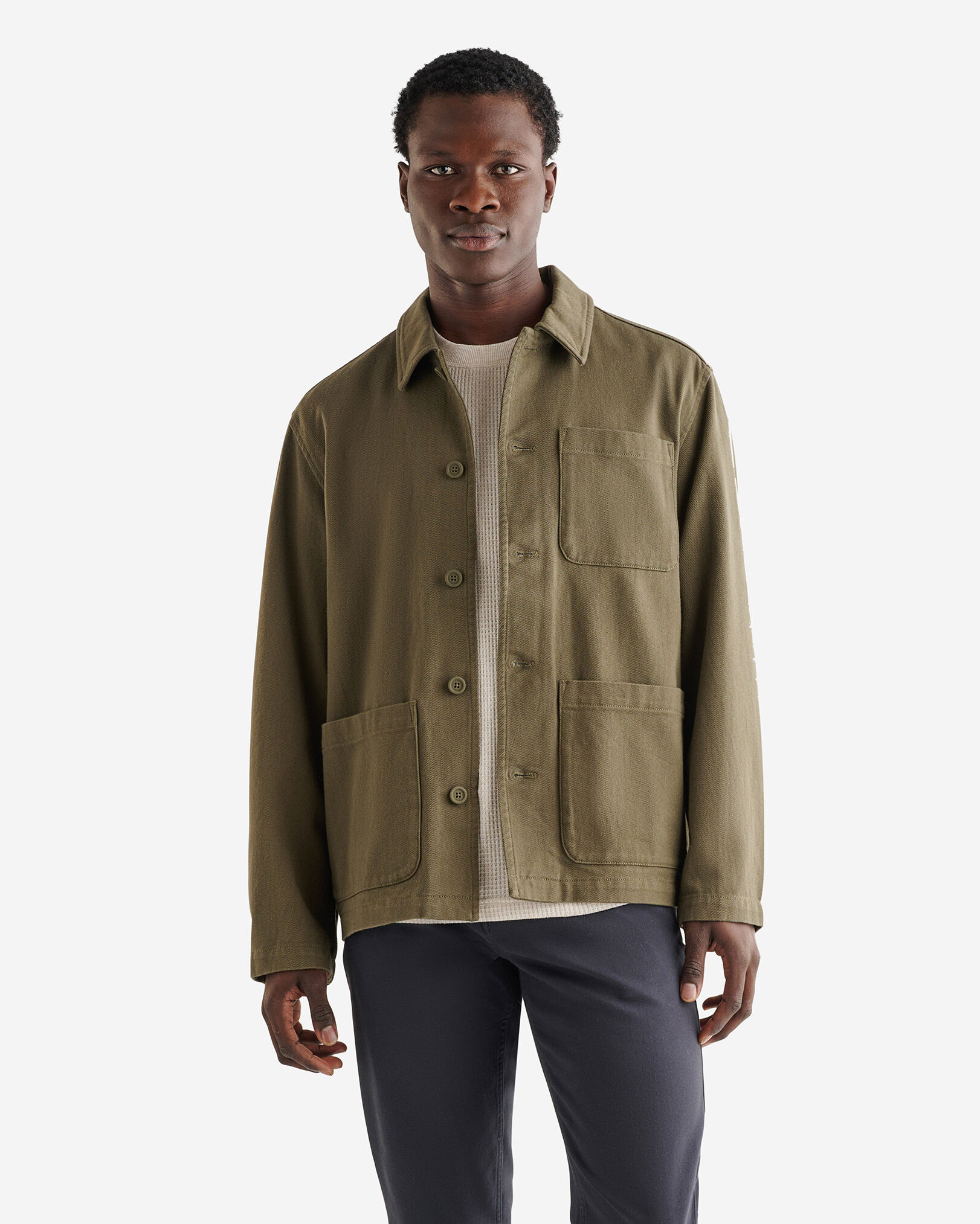 Men washed jersey work jacket hotsell
