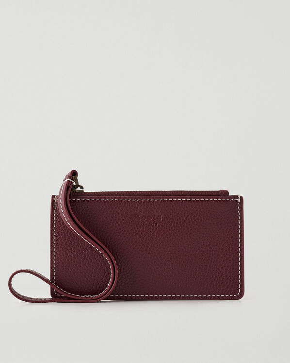 Pochette moyenne à dragonne en cuir Cervino