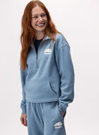 Organic Cooper Relaxed Quarter Zip Stein
