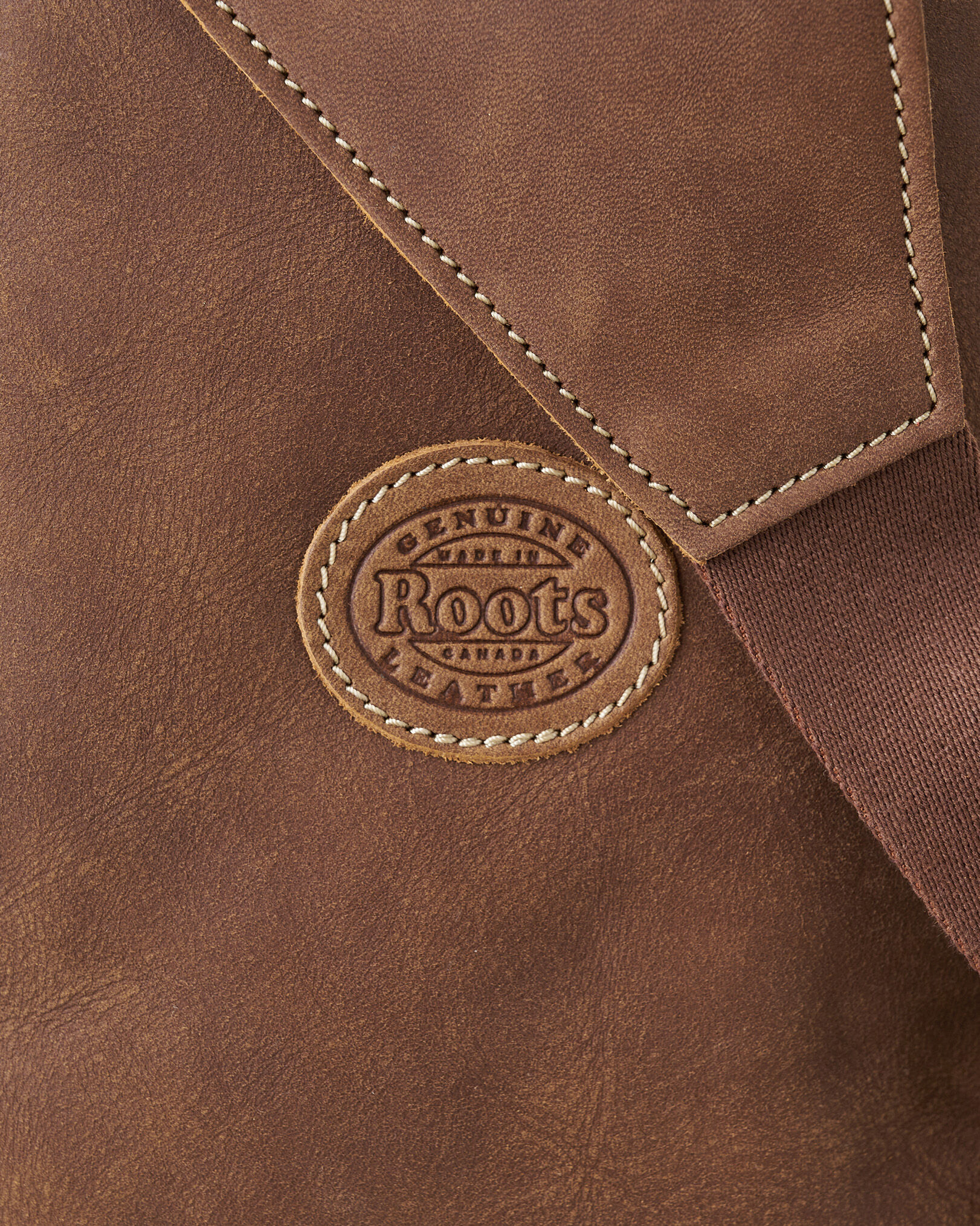 Genuine roots store leather bag
