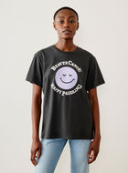 Womens Happy Camper Oversized T-Shirt