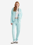 Chandail original décontracté à capuchon et glissière en coton bio