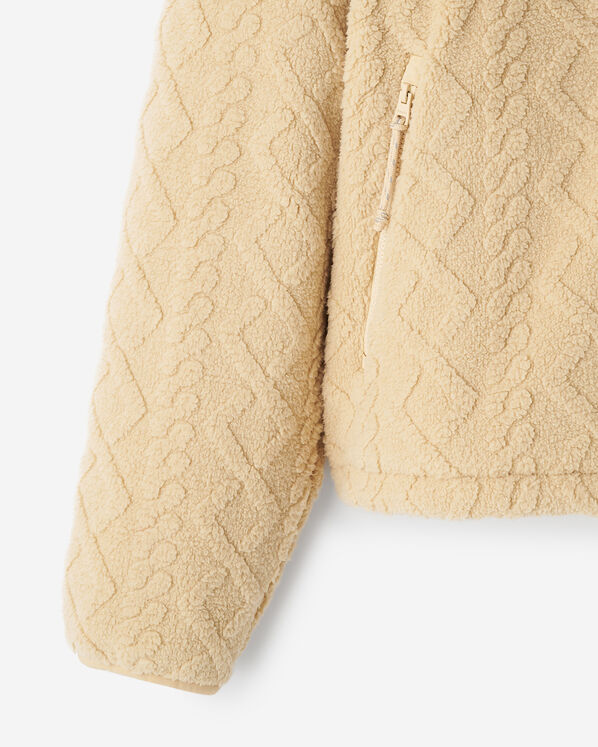 Cable Shearling Fleece Half Zip Cable Shearling Fleece Half Zip