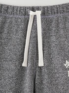Pantalon original ajusté court à cheville côtelée en molleton de coton bio