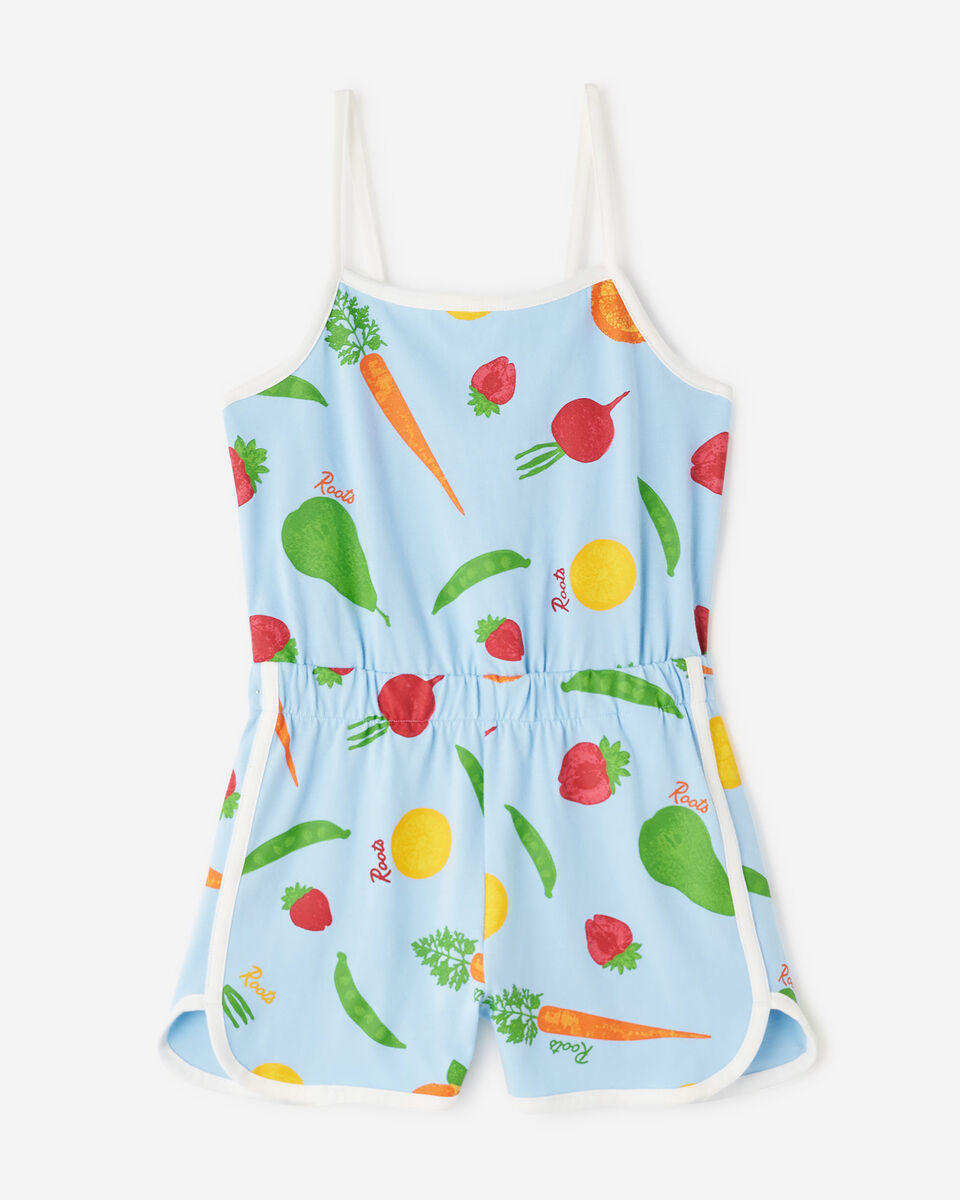 Girls Garden Print Romper