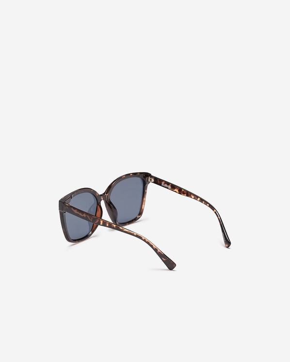 Grandes lunettes &eacute;caille de tortue carr&eacute;es en plastique Lunettes de soleil femmes