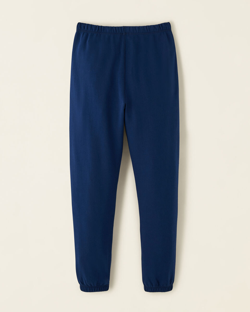 Pantalon en molleton de coton bio à taille haute Cooper