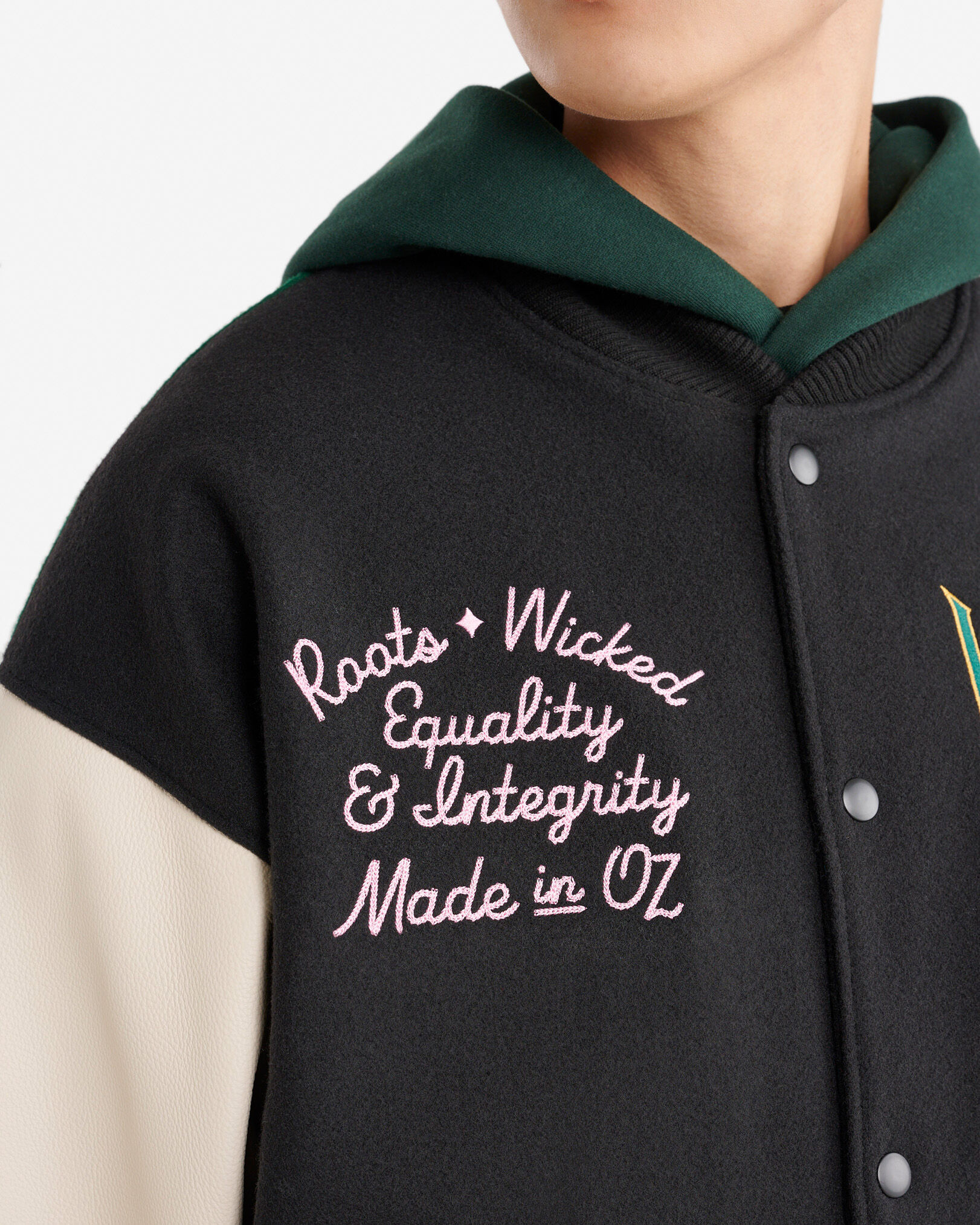 Blouson universitaire Roots X Wicked