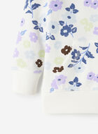 Chandail &agrave; capuchon et glissi&egrave;re &agrave; motif floral pour b&eacute;b&eacute;