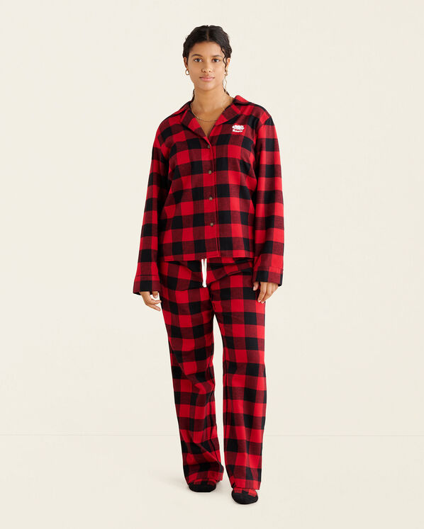 Womens Park Plaid Pajama Set