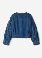Levi's&reg;  Collarless Crop Womens Sherpa Trucker Jacket