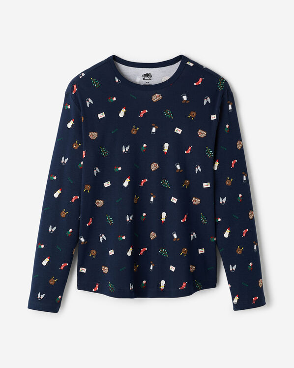 Mens Holiday Pajama Top