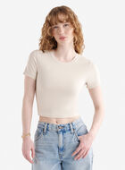 Renew Knit Crop T-Shirt