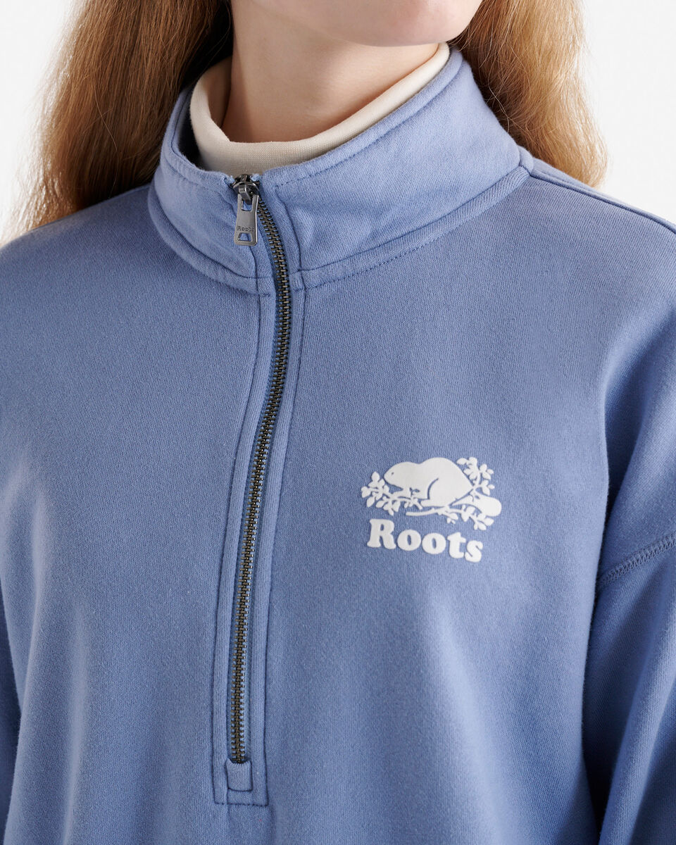 Organic Cooper Relaxed Half Zip Stein