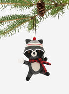 Snowball Raccoon Ornament