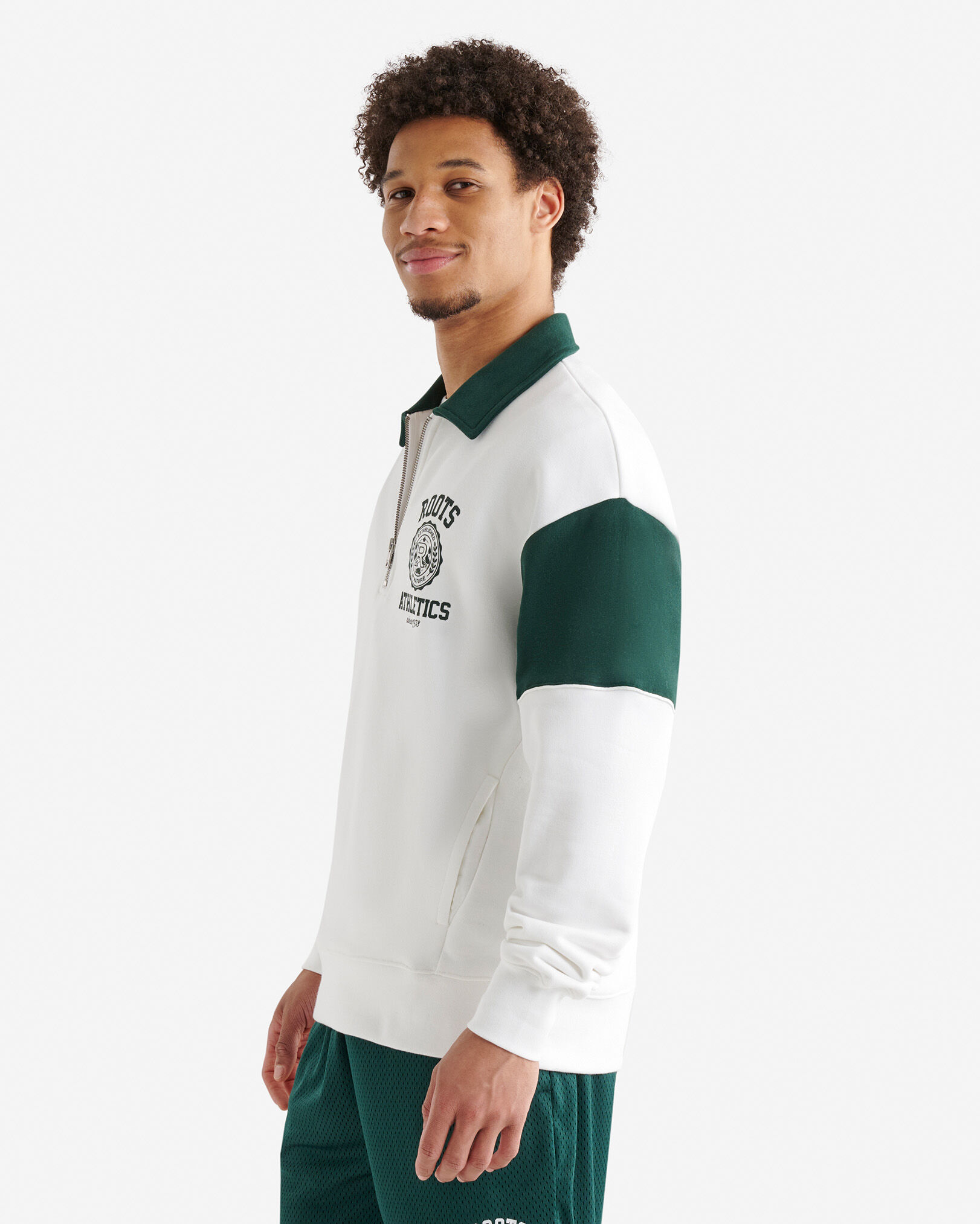 Legacy Crest Half Zip Polo