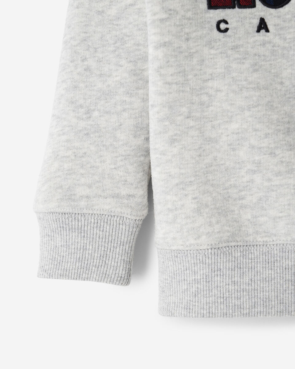 Chandail à col rond avec appliqué à carreaux pour bébés