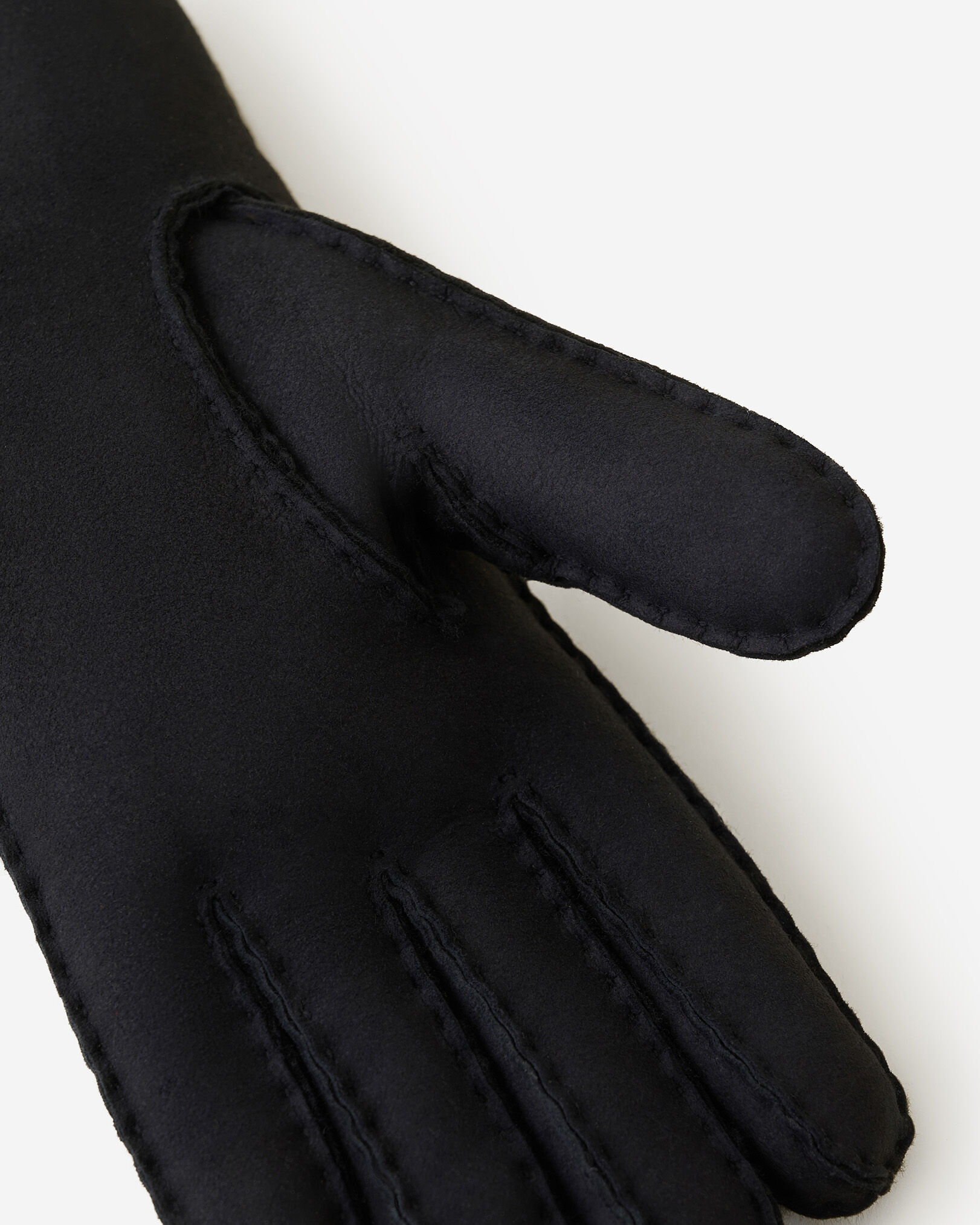 Leather cheap shearling gloves