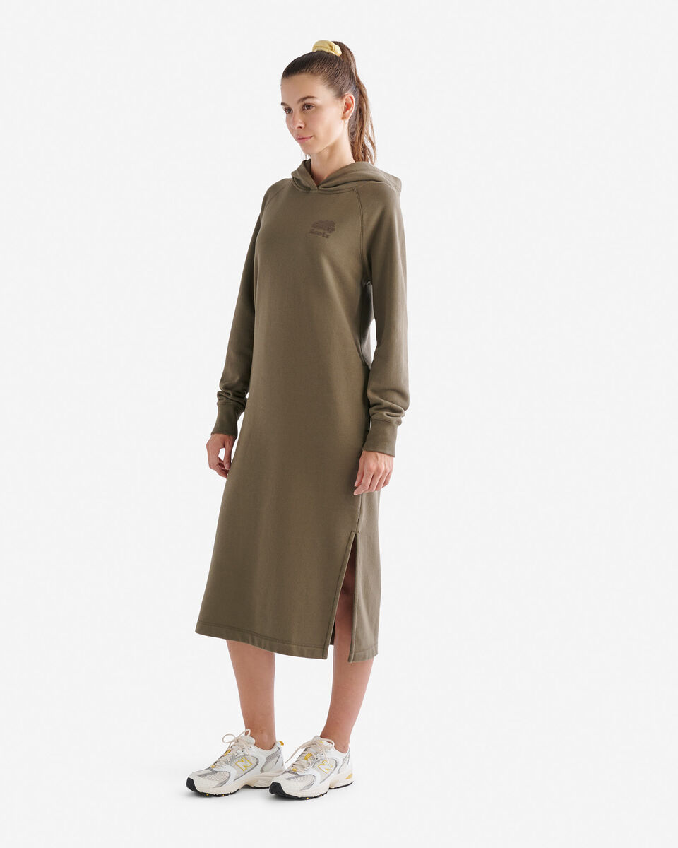 Organic Cooper Hoodie Midi Dress