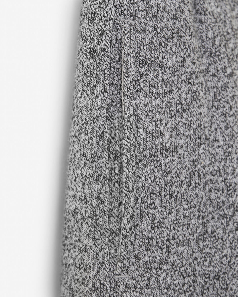 Pantalon ajusté à cheville côtelée en molleton de coton bio pour fille