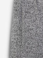 Pantalon ajusté à cheville côtelée en molleton de coton bio pour fille
