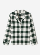 Chemise de pyjama &agrave; carreaux pour femme