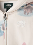 Chandail ourson douillet &agrave; capuchon et glissi&egrave;re pour tout-petits