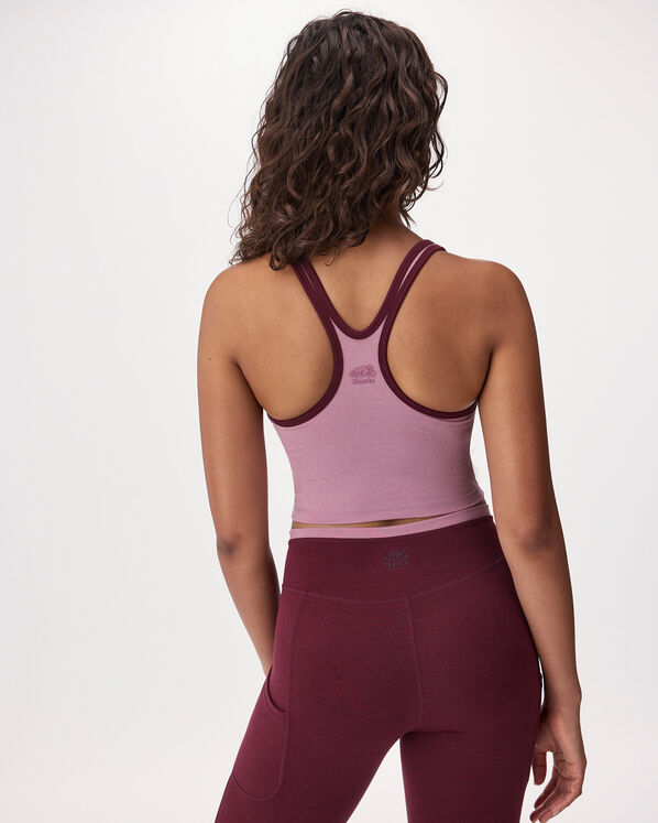 Camisole sport courte en tricot