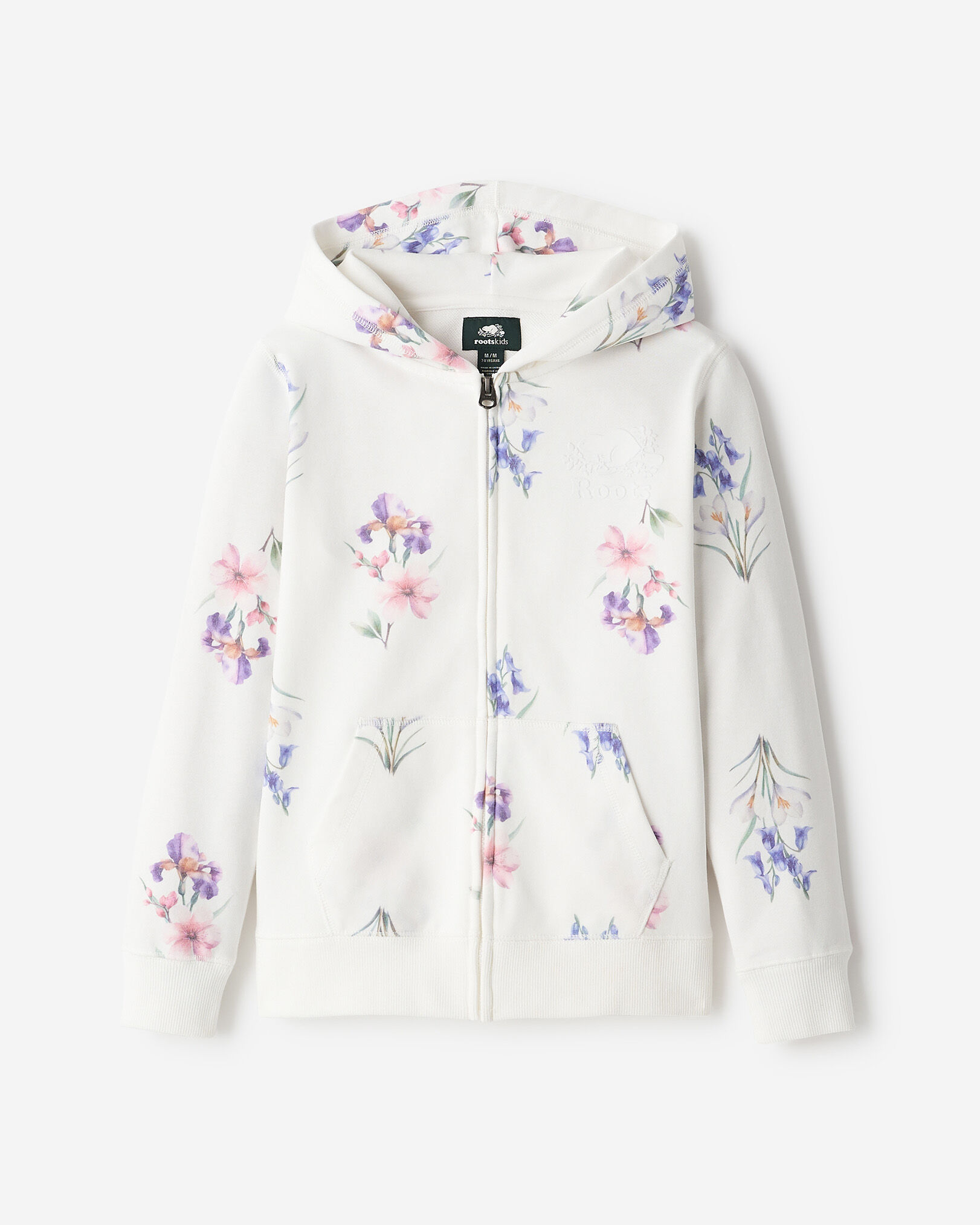 Kids Cooper Floral Full Zip Hoodie
